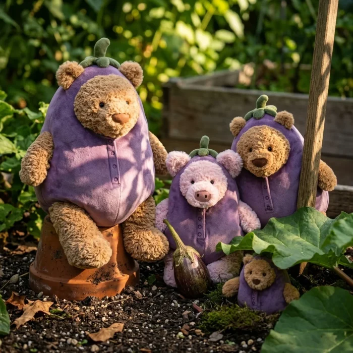 Bartholomew Bear Aubergine Outfit – my happy plush