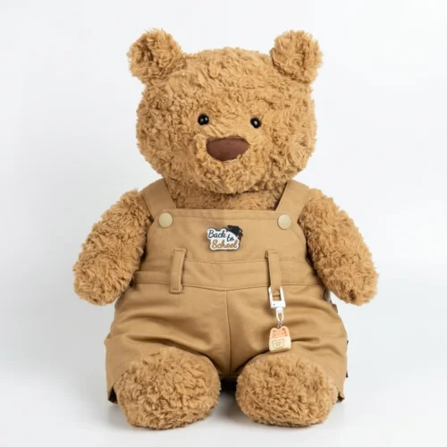 Khaki Strapless Overalls Bartholomew Bear Outfit