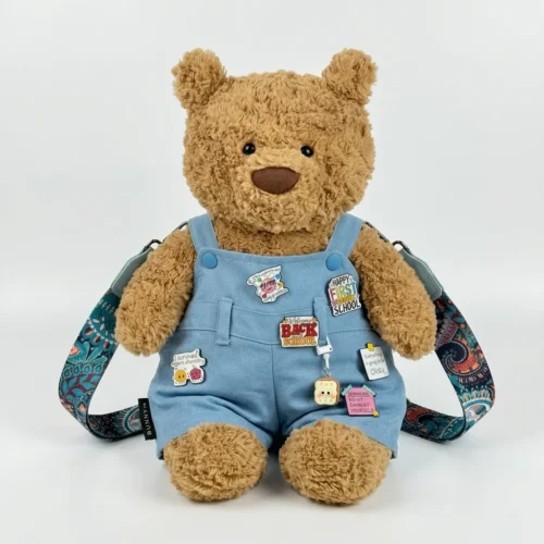Blue Overalls Bartholomew Bear Outfit with Straps
