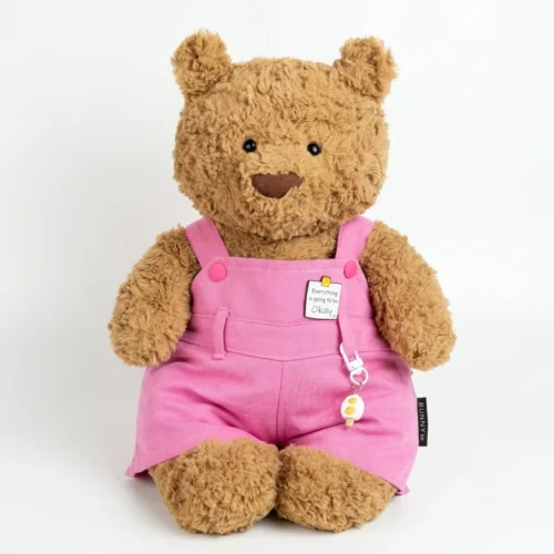 Pink Strapless Overalls Bartholomew Bear Outfit