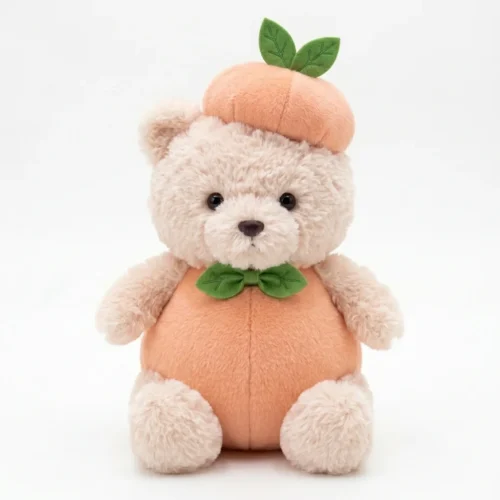 Peach Junior Bear Plush Outfit