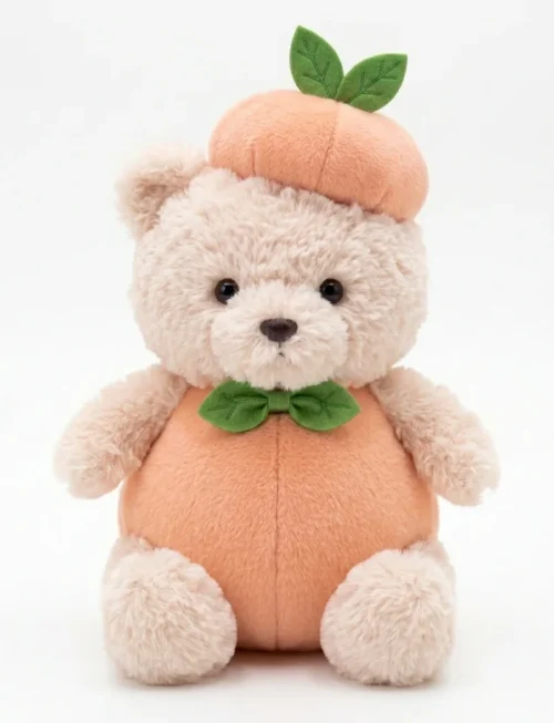 Peach Junior Bear Plush Outfit