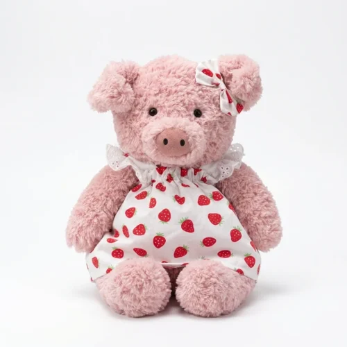 Strawberry Dress handmade for Bartholomew Bear