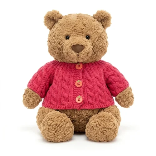 Rose Red Handmade knitted sweater for pigs, Bartholomew Bear