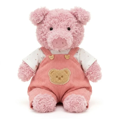 Creamy Rose Handmade Bortho Bear overalls